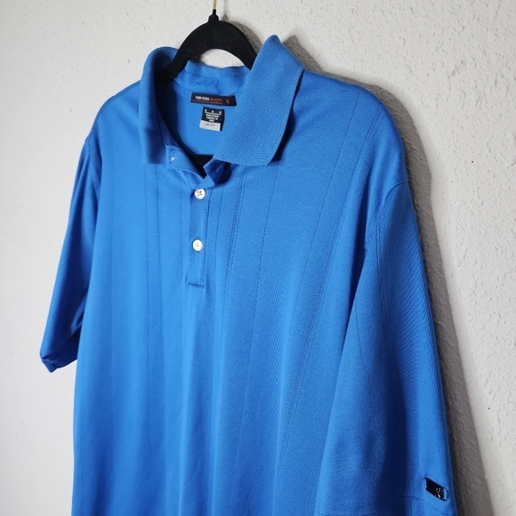 Tiger‎ Woods Collection Dri Fit Blue Mens Polo Size M Medium - Picture 2 of 10